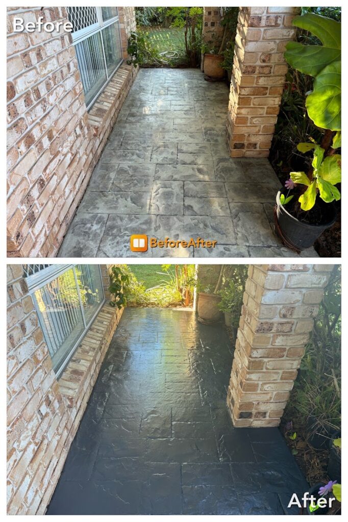 Stamped Concrete Colour Sealing Mooloolaba Sunshine Coast